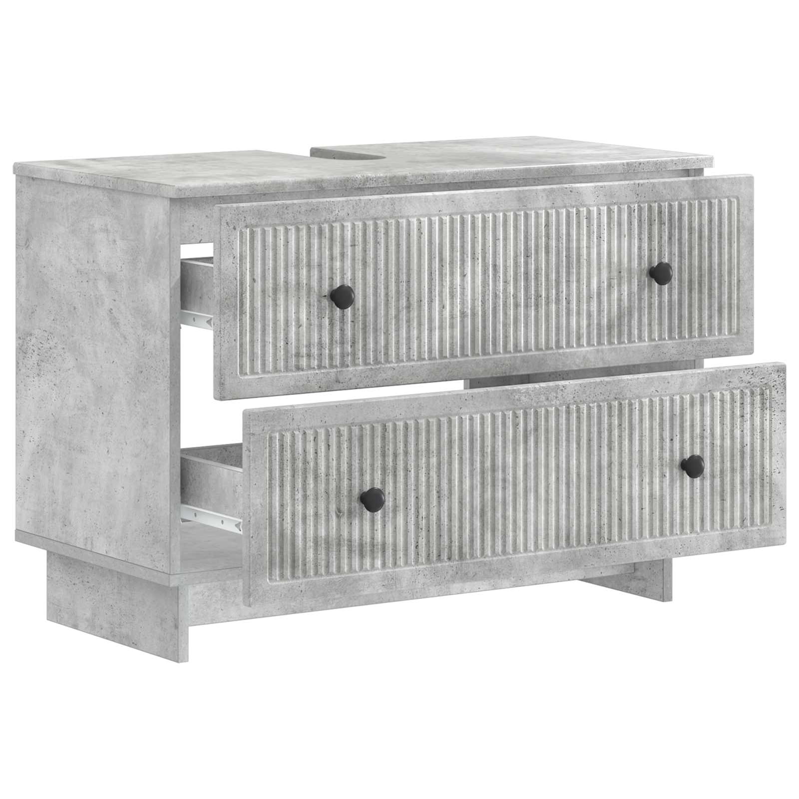 Armadio per Lavabo da Bagno EDE Grigio Cemento 82 x 41 x 59 cm | homemem39