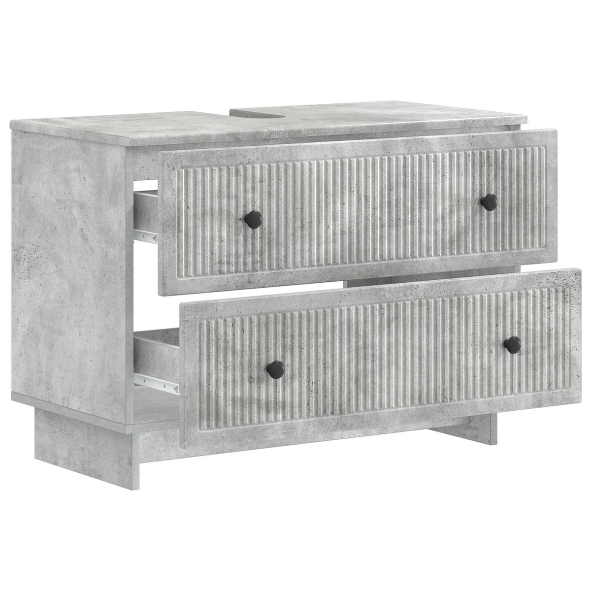 Armadio per Lavabo da Bagno EDE Grigio Cemento 82 x 41 x 59 cm