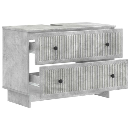Armadio per Lavabo da Bagno EDE Grigio Cemento 82 x 41 x 59 cm