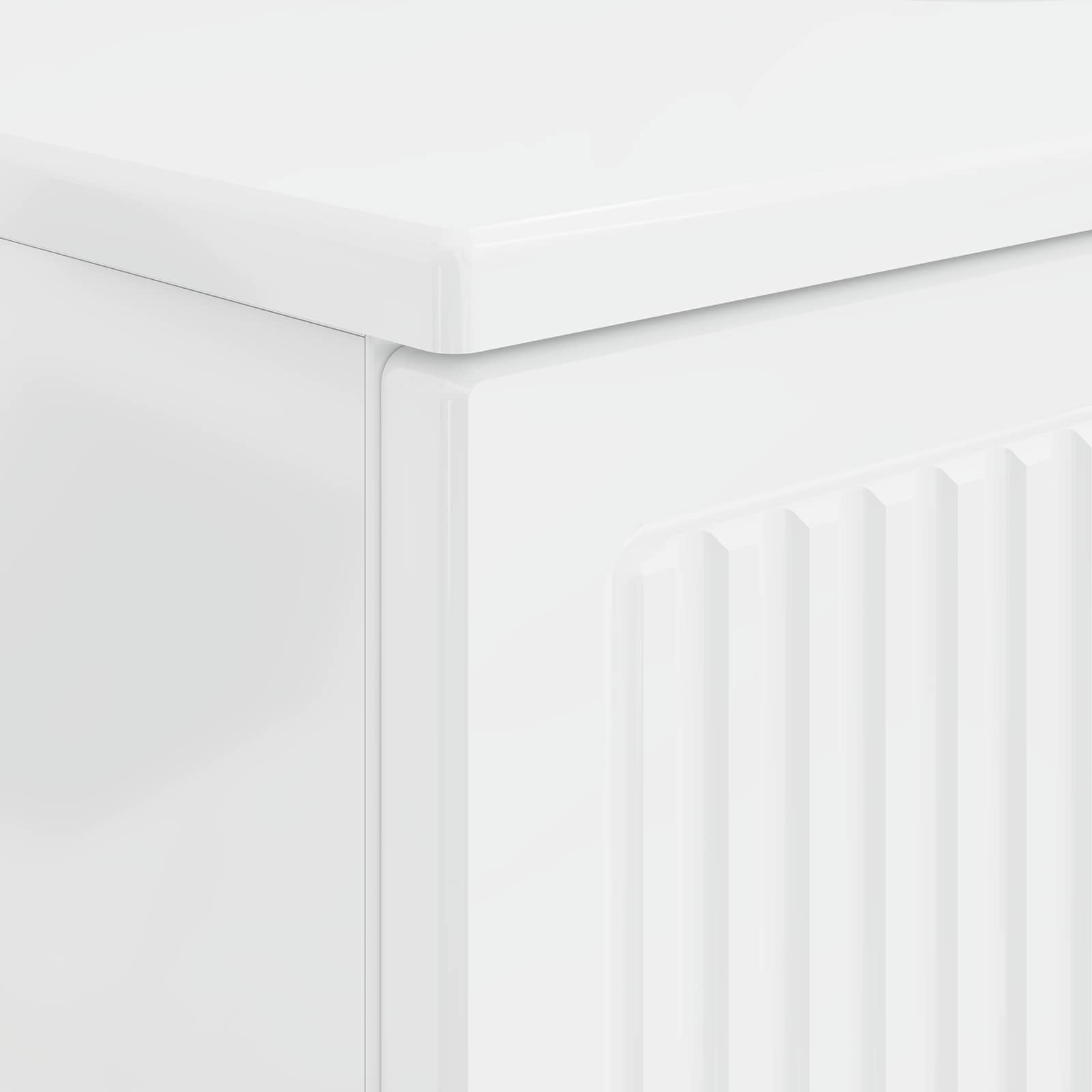 Armadio per Lavabo da Bagno EDE Bianco Lucido 82 x 41 x 59 cm | homemem39