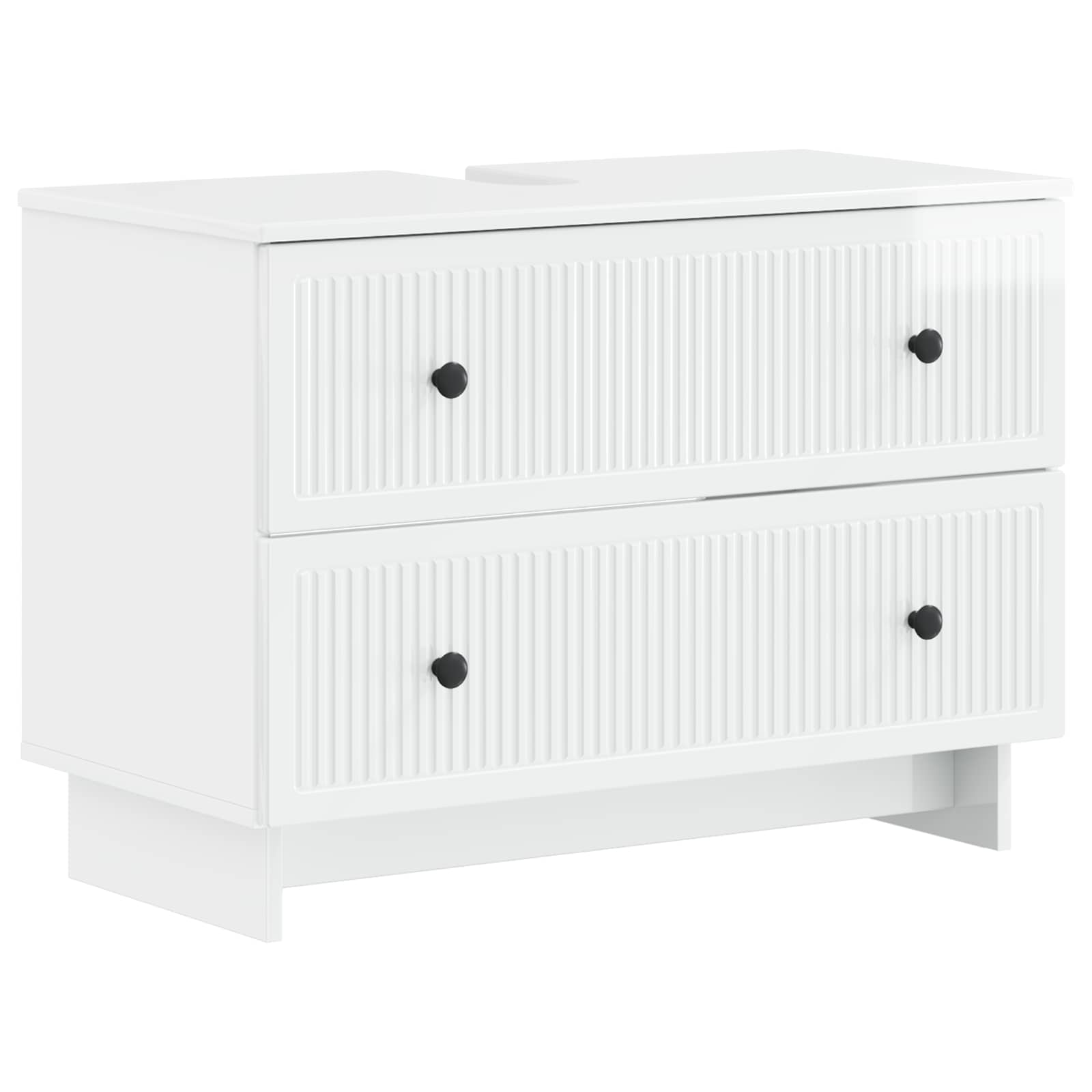 Armadio per Lavabo da Bagno EDE Bianco Lucido 82 x 41 x 59 cm | homemem39