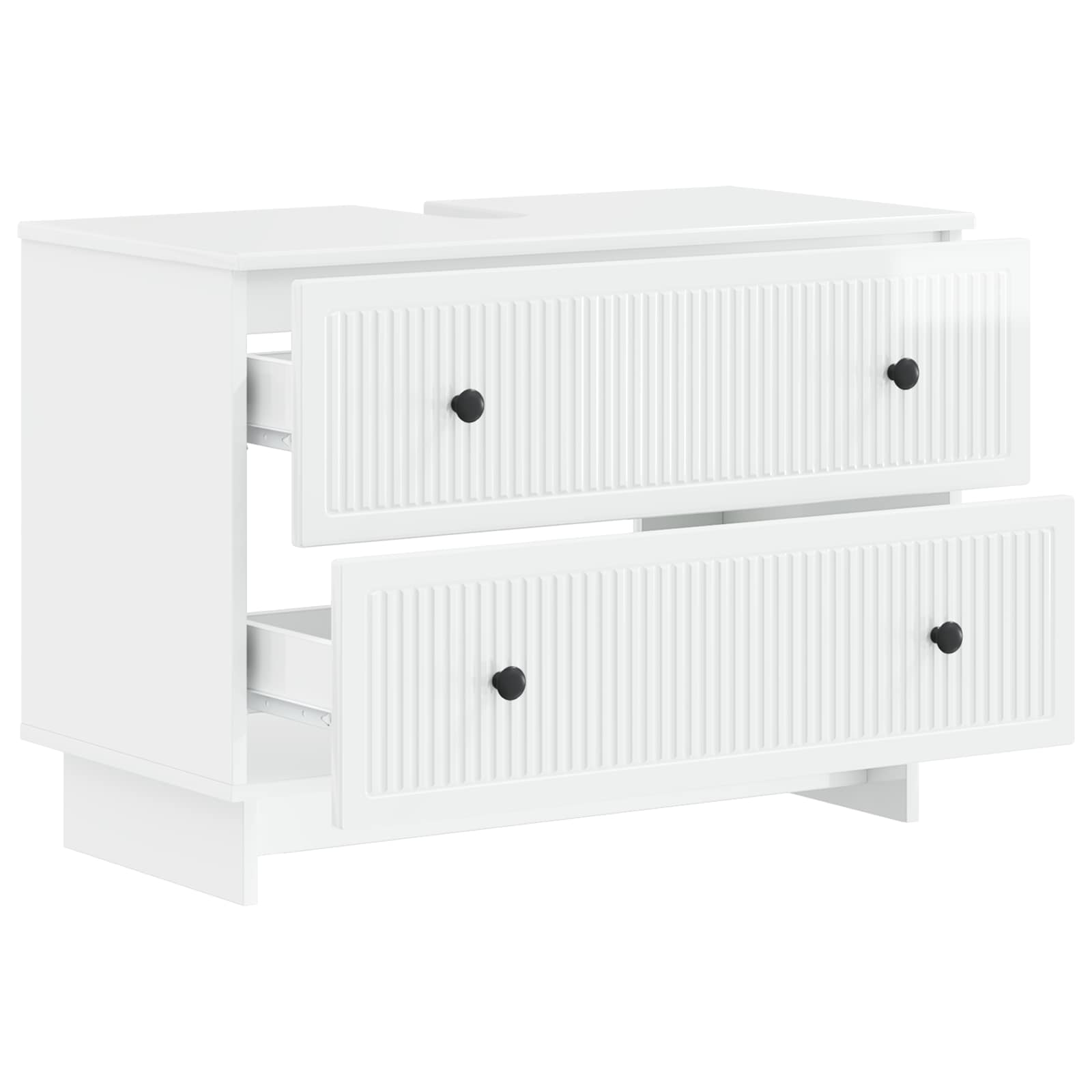 Armadio per Lavabo da Bagno EDE Bianco Lucido 82 x 41 x 59 cm | homemem39