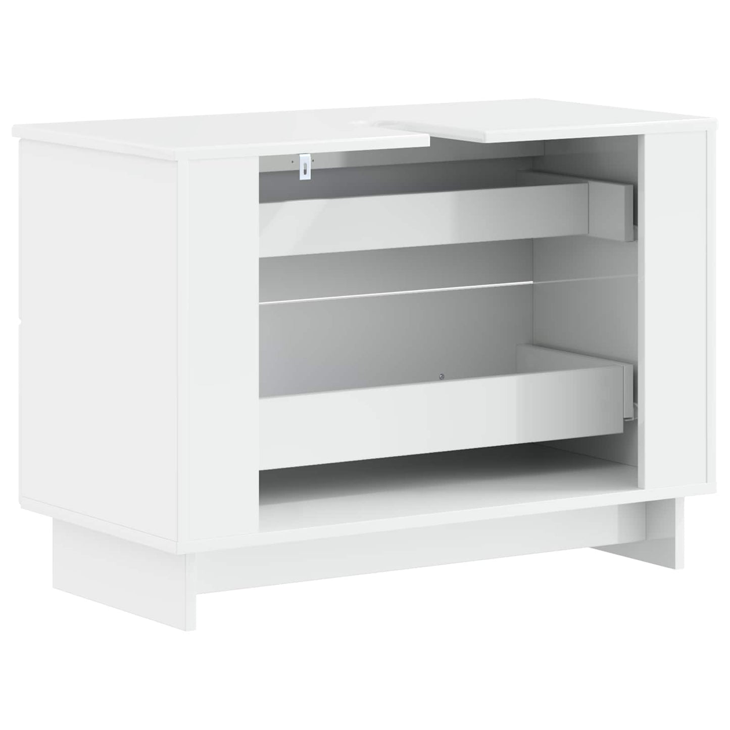 Armadio per Lavabo da Bagno EDE Bianco Lucido 82 x 41 x 59 cm | homemem39