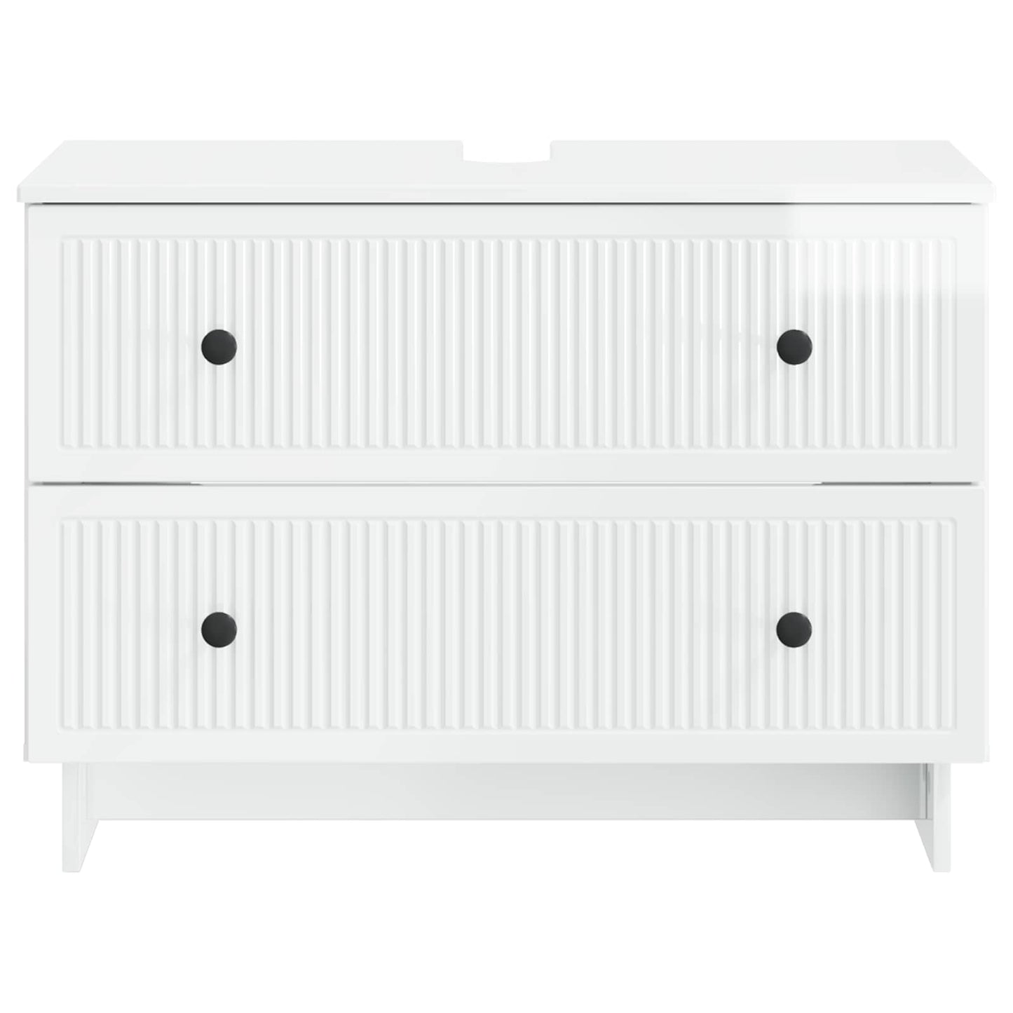 Armadio per Lavabo da Bagno EDE Bianco Lucido 82 x 41 x 59 cm | homemem39