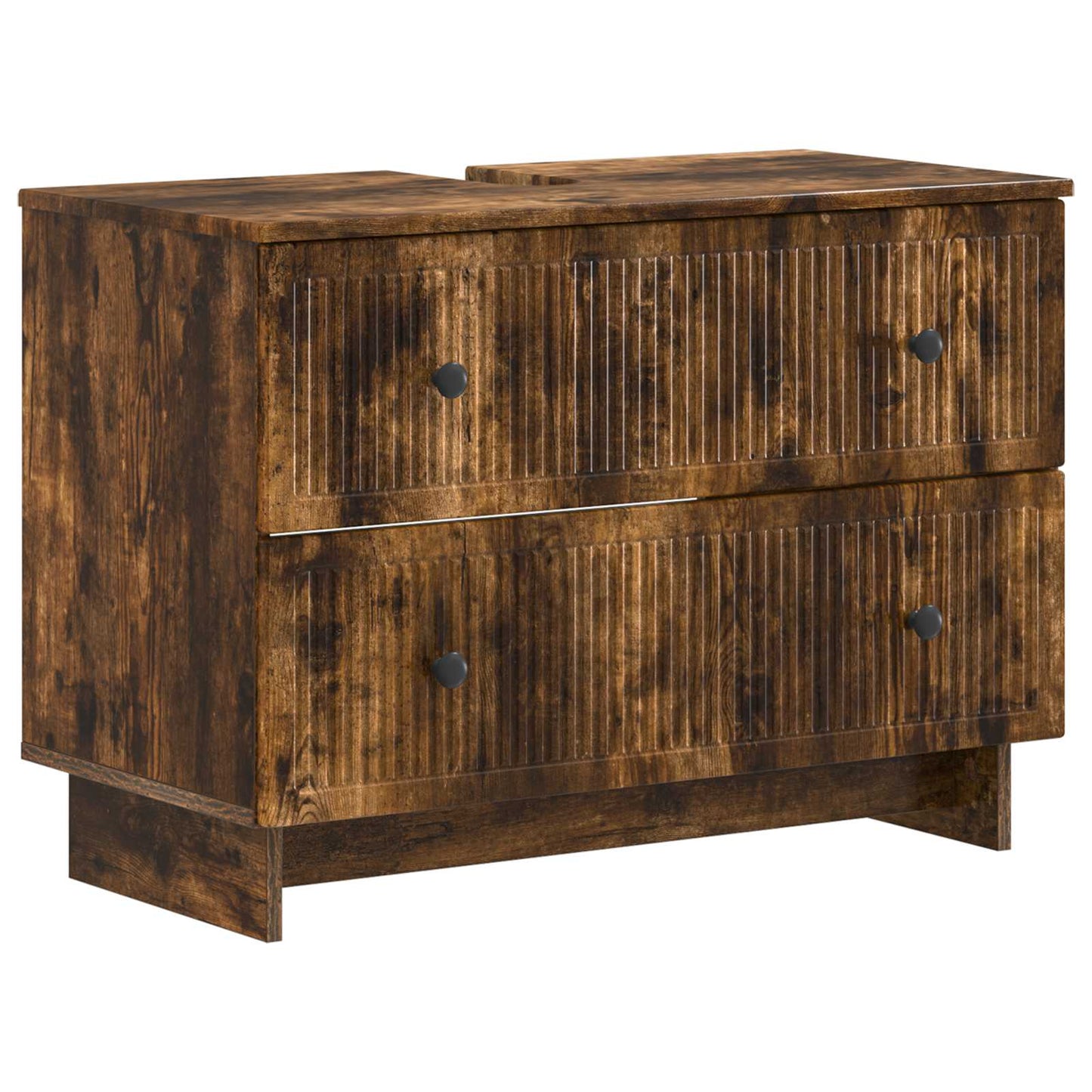 Armadio per Lavabo da Bagno EDE Rovere Fumo 82 x 41 x 59 cm | homemem39