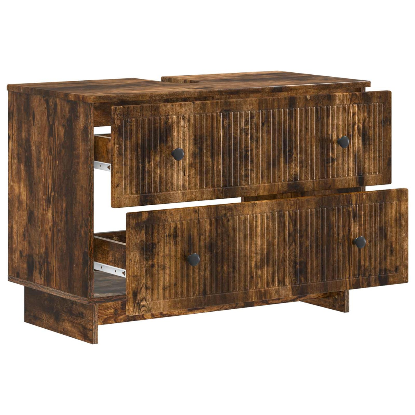 Armadio per Lavabo da Bagno EDE Rovere Fumo 82 x 41 x 59 cm