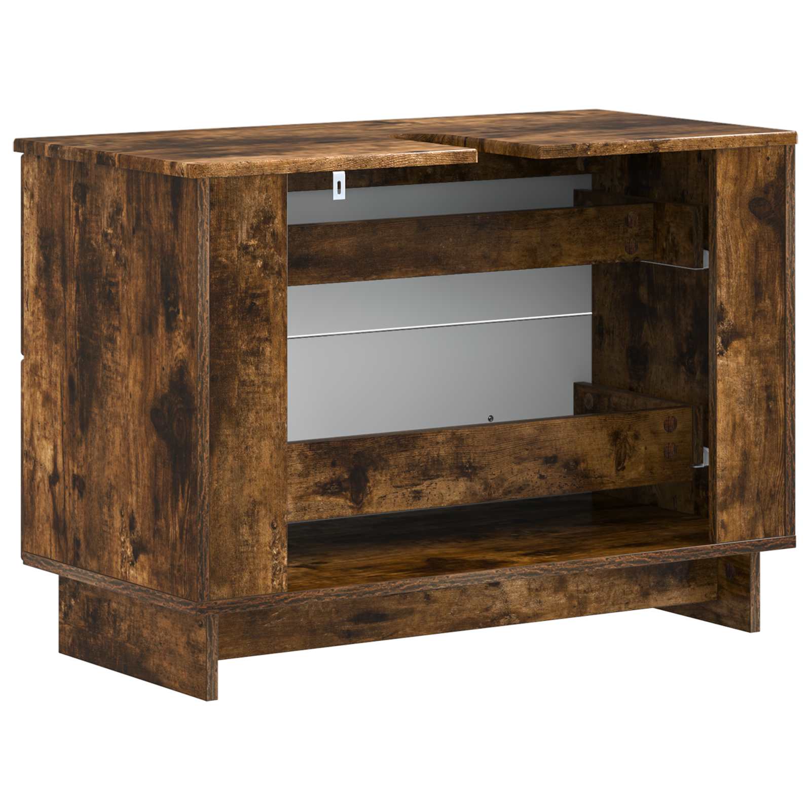 Armadio per Lavabo da Bagno EDE Rovere Fumo 82 x 41 x 59 cm | homemem39