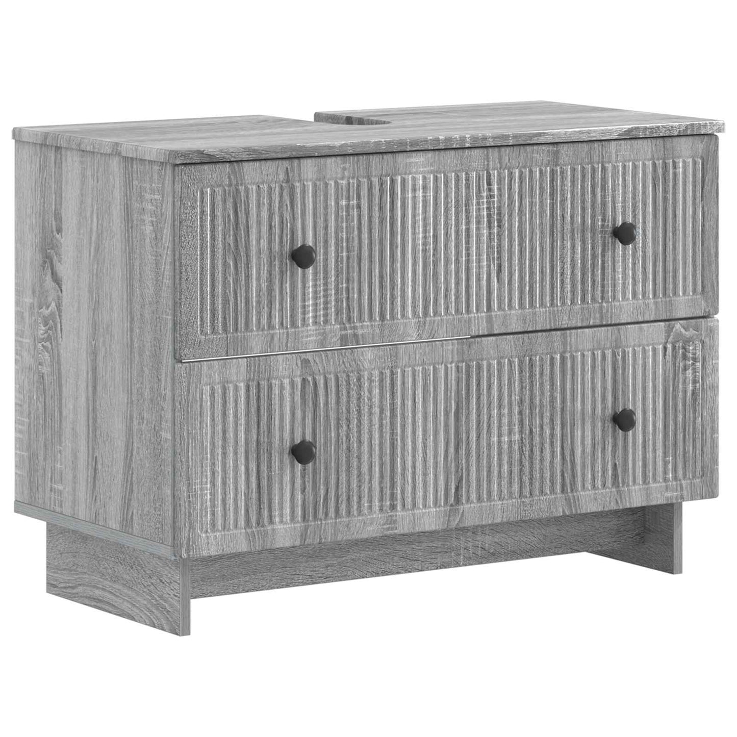 Armadio per Lavabo da Bagno EDE Sonoma grigio 82 x 41 x 59 cm | homemem39
