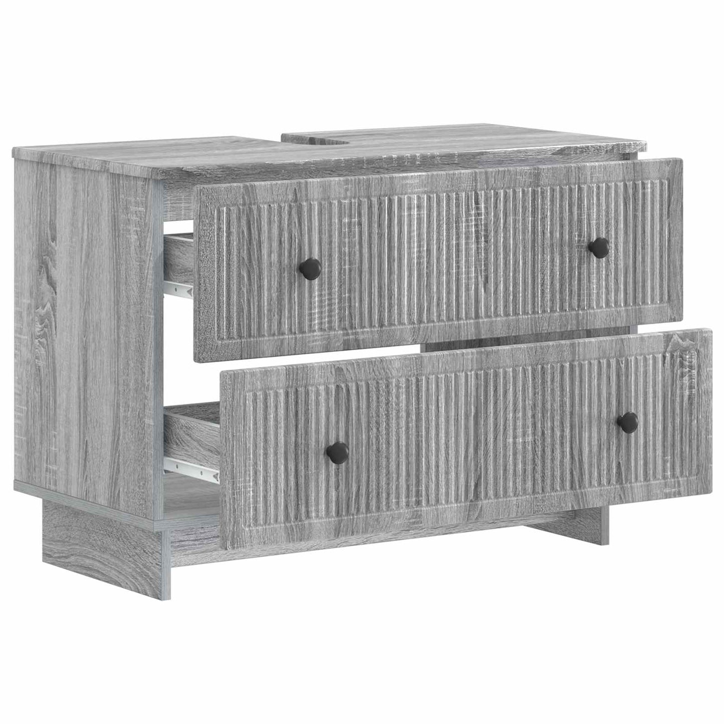 Armadio per Lavabo da Bagno EDE Sonoma grigio 82 x 41 x 59 cm | homemem39