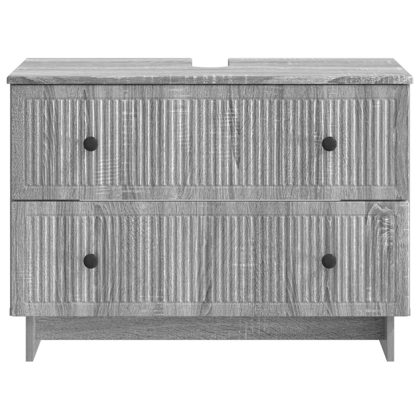 Armadio per Lavabo da Bagno EDE Sonoma grigio 82 x 41 x 59 cm | homemem39