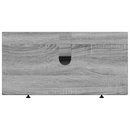 Armadio per Lavabo da Bagno EDE Sonoma grigio 82 x 41 x 59 cm | homemem39