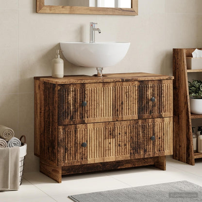 Armadio per Lavabo da Bagno EDE Legno antico 82 x 41 x 59 cm
