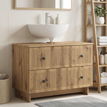 Armadio per Lavabo da Bagno EDE Rovere Artigianale