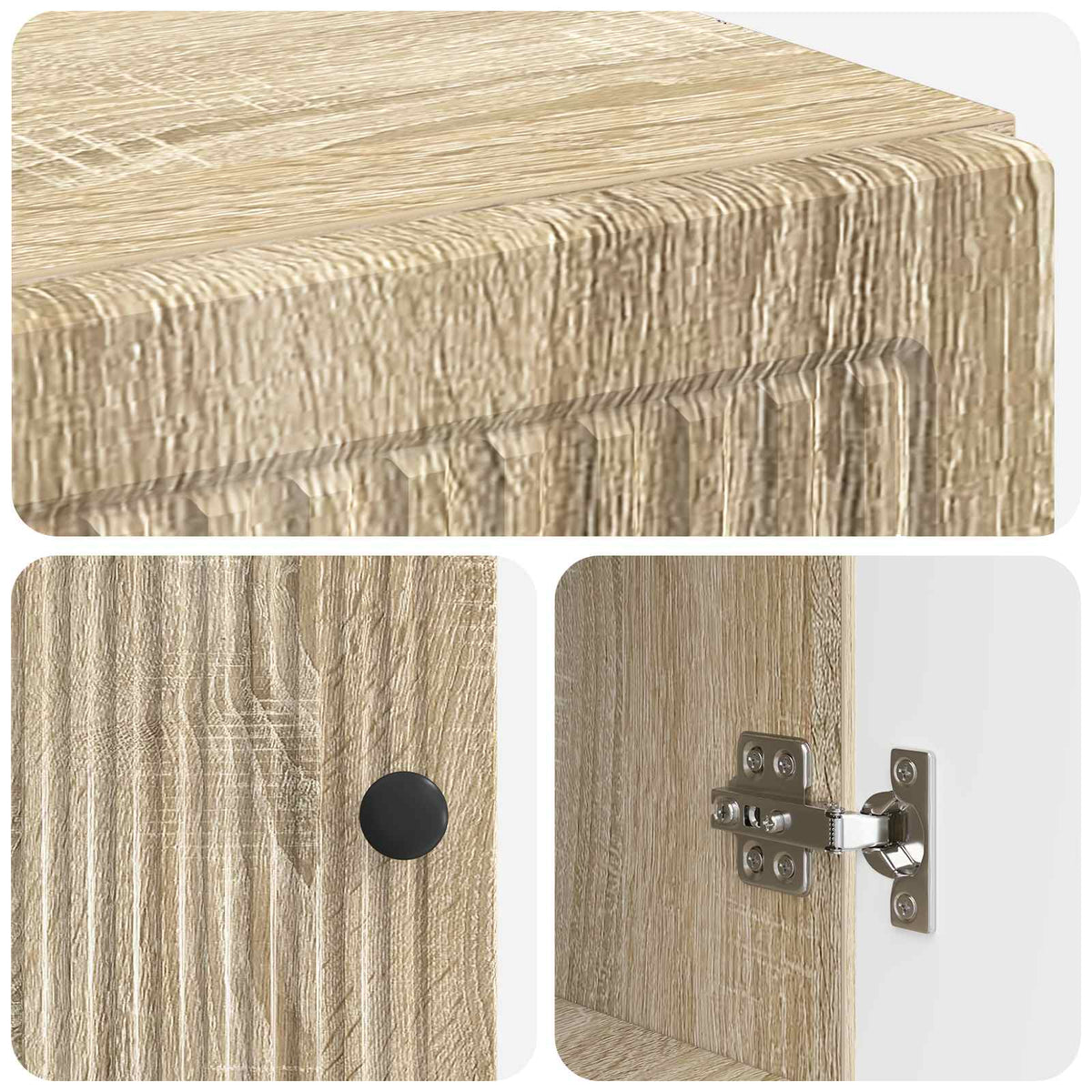 Mobiletto da Bagno EDE Rovere Sonoma 30 x 31 x 80 cm