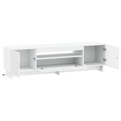 Mobile TV LED EDE 153 x 35 x 43 cm Bianco Legno ingegnerizzato