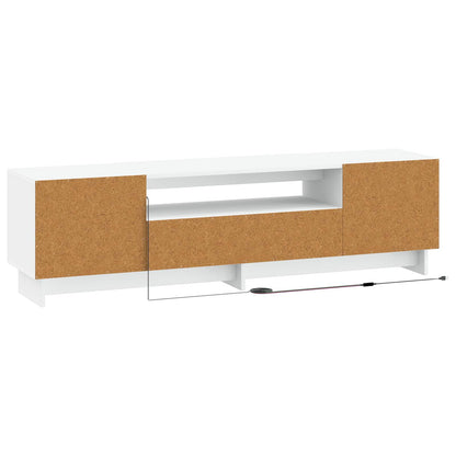 Mobile TV LED EDE 153 x 35 x 43 cm Bianco Legno ingegnerizzato