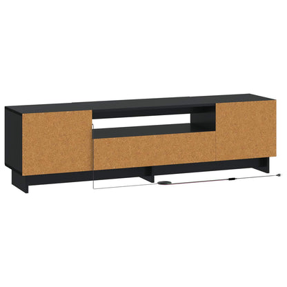 Mobile TV LED EDE 153 x 35 x 43 cm Nero Legno ingegnerizzato