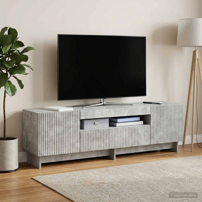 Mobile TV LED EDE 153 x 35 x 43 cm Grigio Cemento