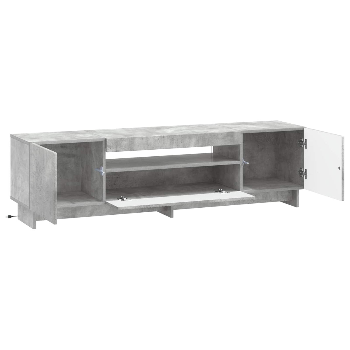 Mobile TV LED EDE 153 x 35 x 43 cm Grigio Cemento