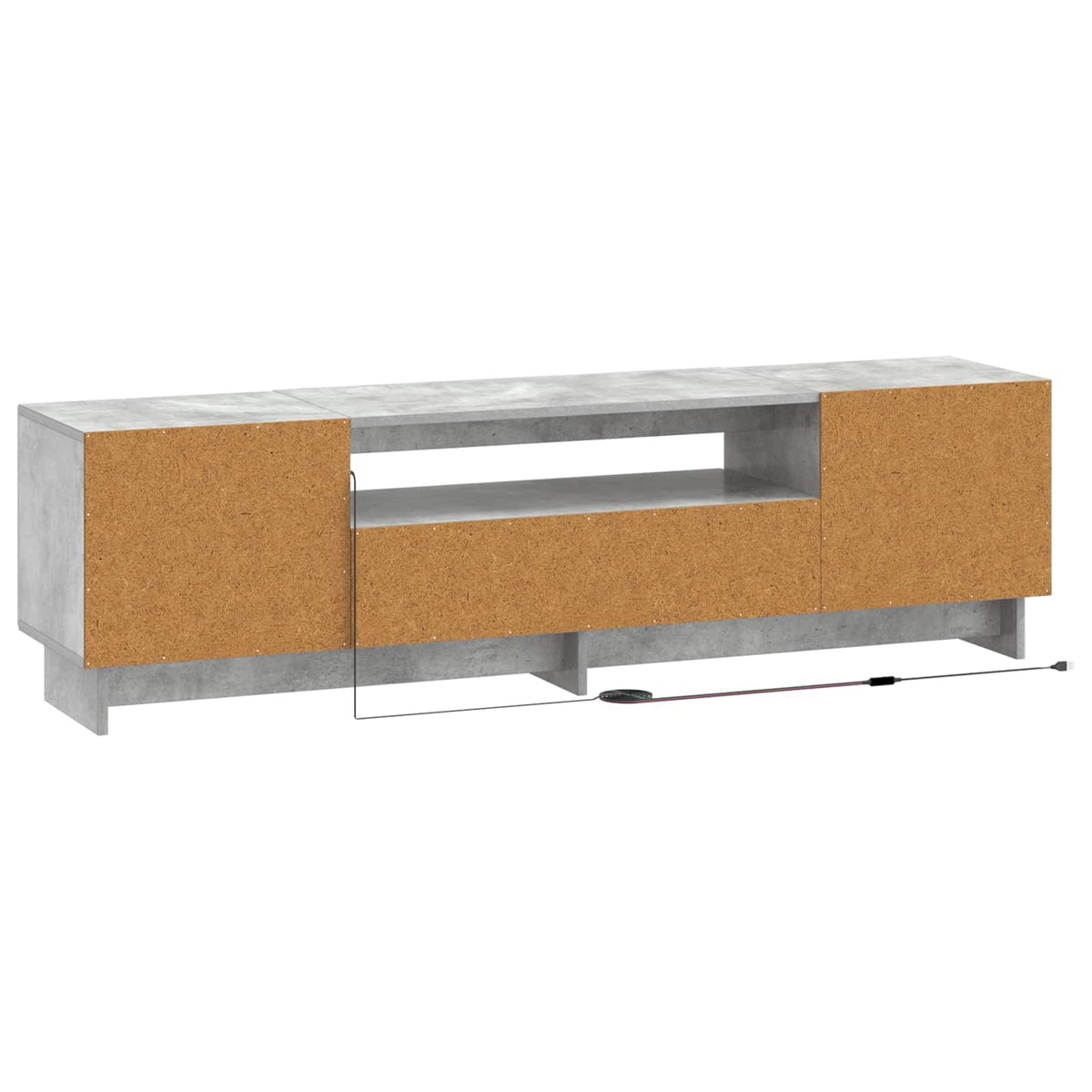 Mobile TV LED EDE 153 x 35 x 43 cm Grigio Cemento
