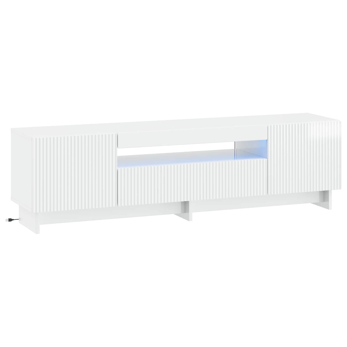 Mobile TV LED EDE 153 x 35 x 43 cm Bianco Lucido