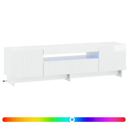 Mobile TV LED EDE 153 x 35 x 43 cm Bianco Lucido