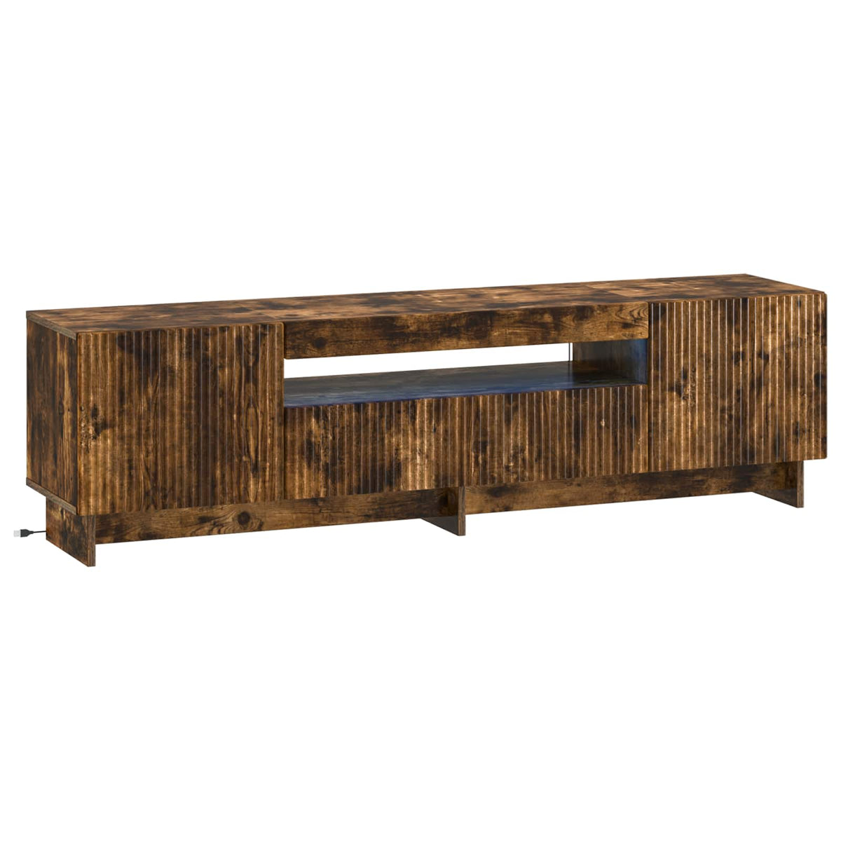 Mobile TV LED EDE 153 x 35 x 43 cm Rovere Fumo