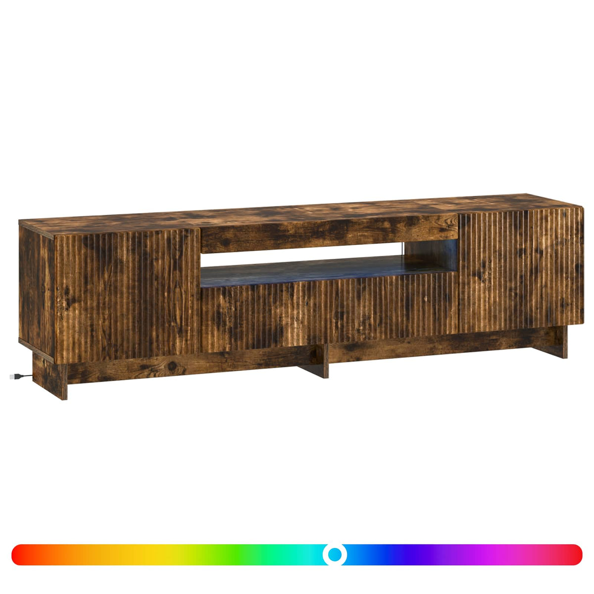Mobile TV LED EDE 153 x 35 x 43 cm Rovere Fumo