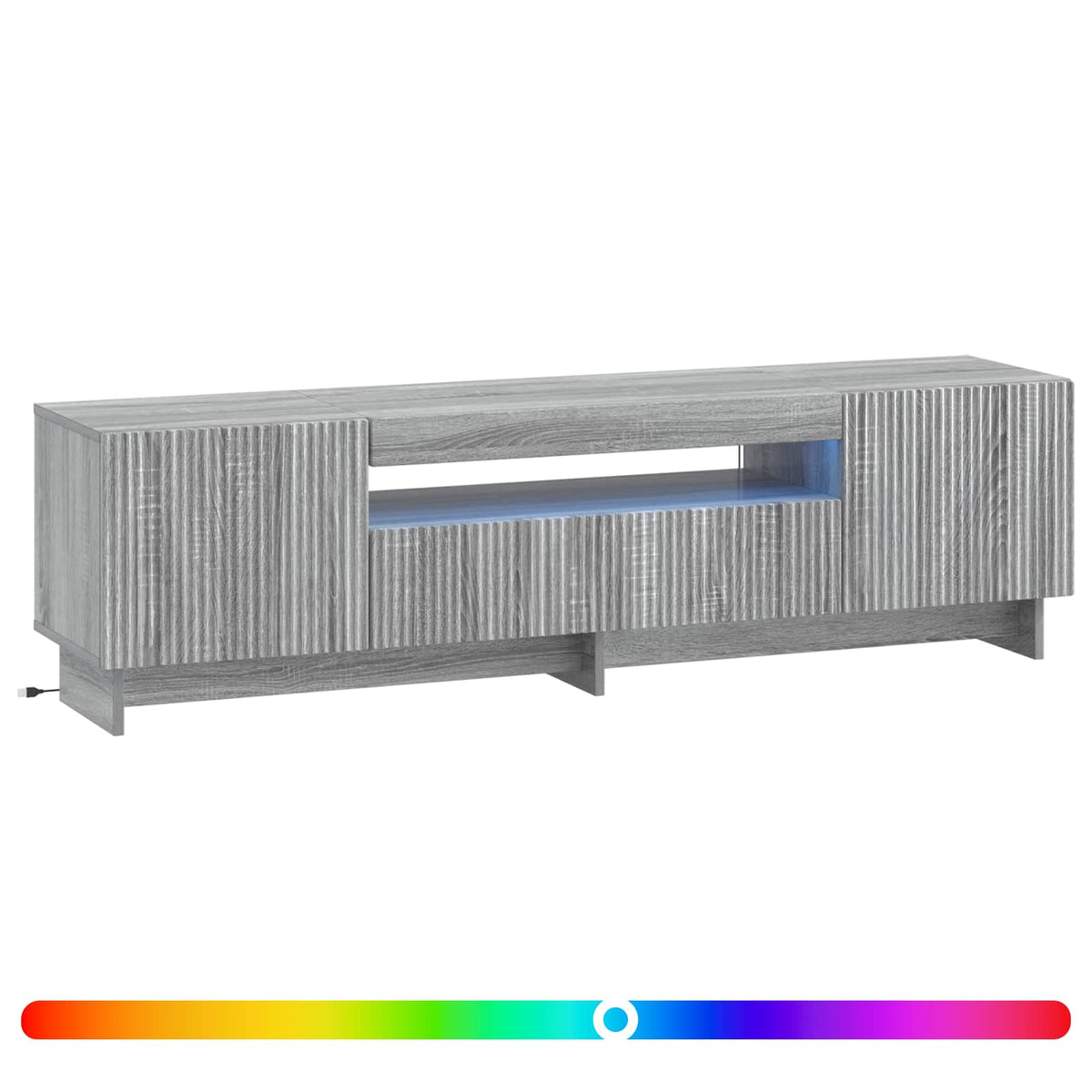 Mobile TV LED EDE 153 x 35 x 43 cm Sonoma grigio