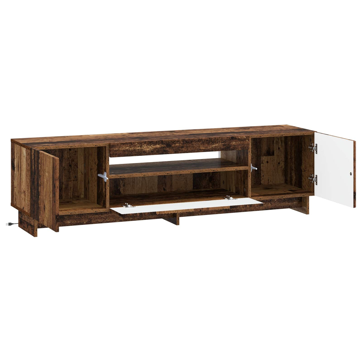 Mobile TV LED EDE 153 x 35 x 43 cm Legno antico