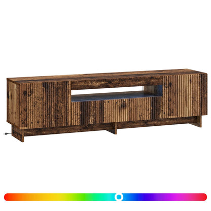 Mobile TV LED EDE 153 x 35 x 43 cm Legno antico