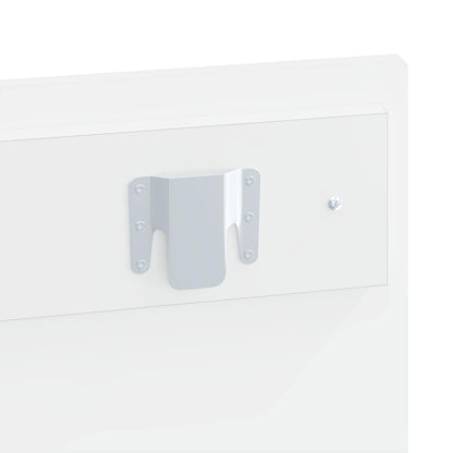 Testiera da Muro ZWOLLE Bianco Lucido Legno ingegnerizzato - homemem39