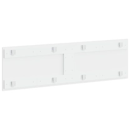 Testiera da Muro ZWOLLE Bianco Lucido Legno ingegnerizzato - homemem39