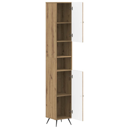 Armadio da Bagno con Ripiano Aperto BREDA Rovere Artigianale | homemem39