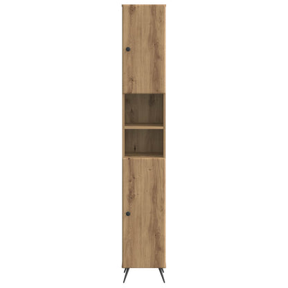 Armadio da Bagno con Ripiano Aperto BREDA Rovere Artigianale | homemem39