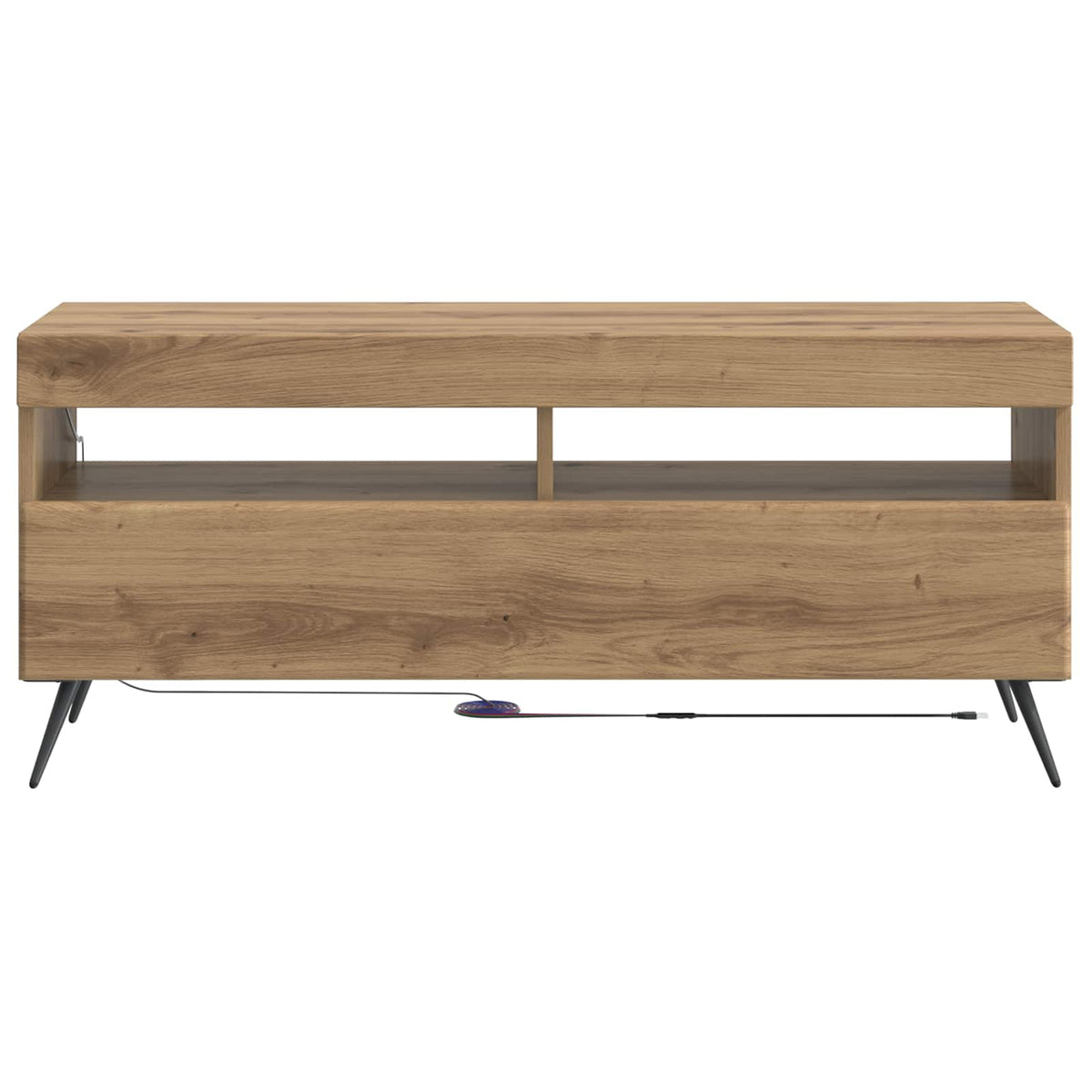 Mobile TV LED Rovere Artigianale Legno ingegnerizzato | homemem39