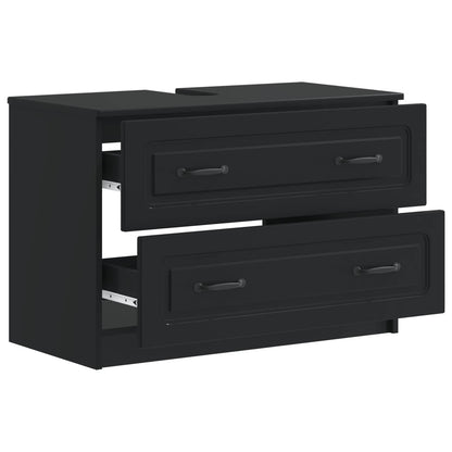 Armadio per Lavabo da Bagno UTRECHT Nero 82 x 41 x 56 cm