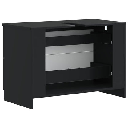 Armadio per Lavabo da Bagno UTRECHT Nero 82 x 41 x 56 cm
