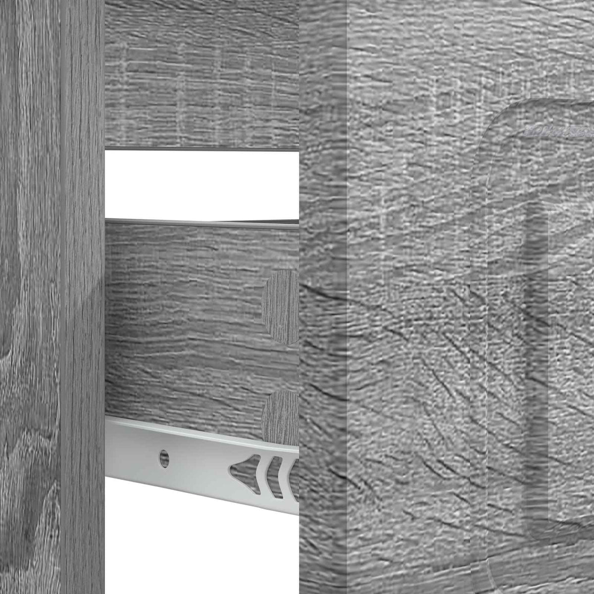 Armadio per Lavabo da Bagno UTRECHT Sonoma grigio