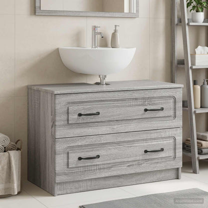 Armadio per Lavabo da Bagno UTRECHT Sonoma grigio