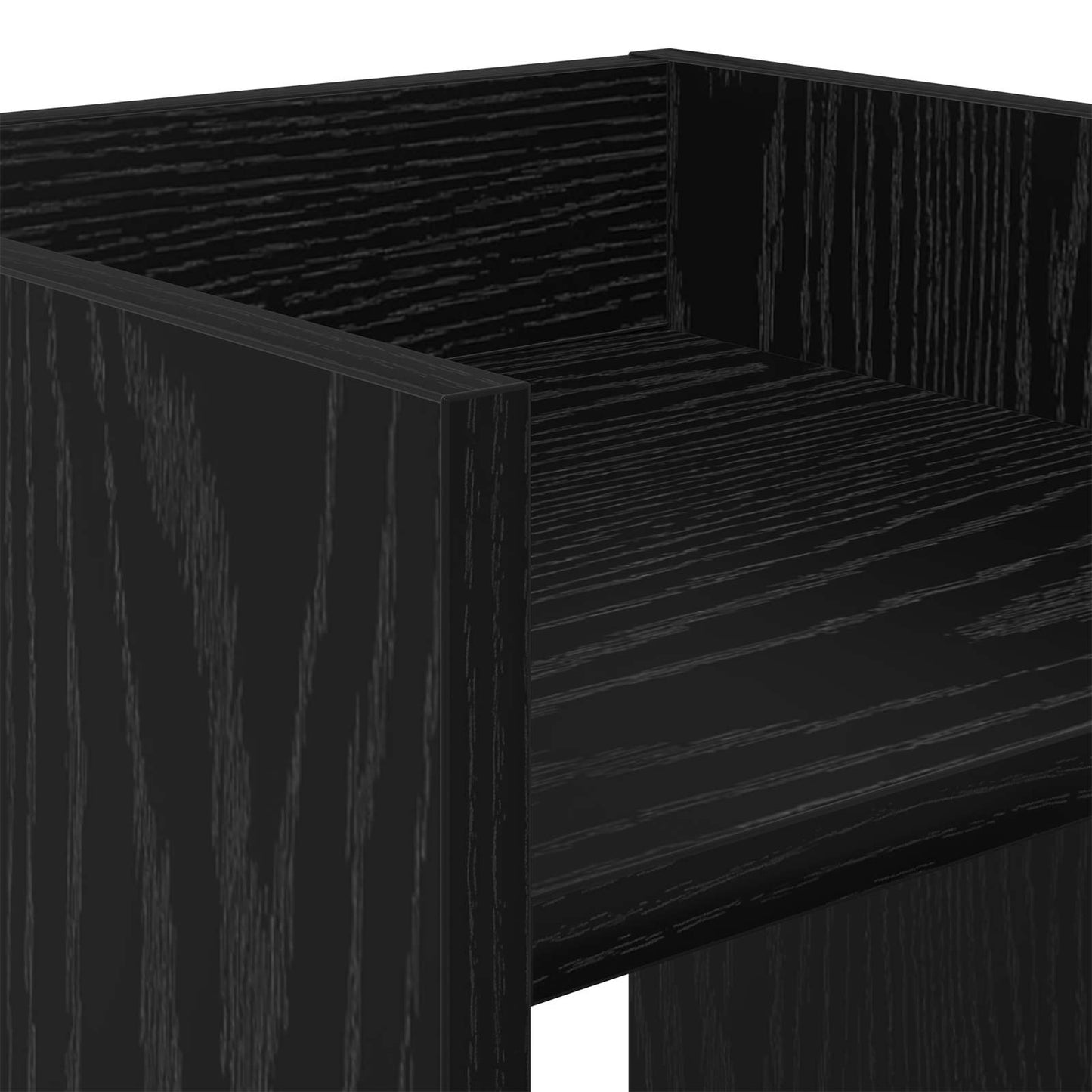 Supporto per piante Rovere Nero 30 x 30 x 100 cm | homemem39