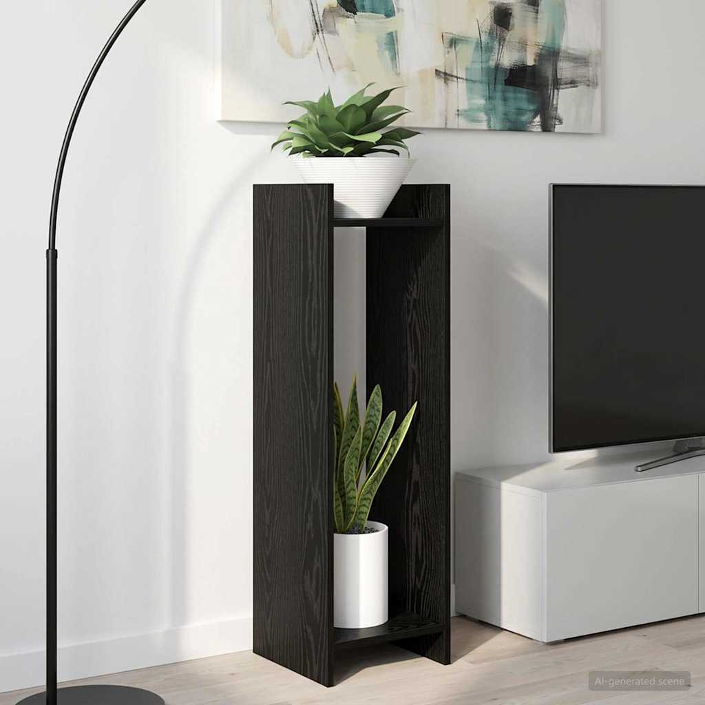 Supporto per piante Rovere Nero 30 x 30 x 100 cm | homemem39