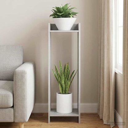 Supporto per piante Grigio Cemento 30 x 30 x 100 cm | homemem39