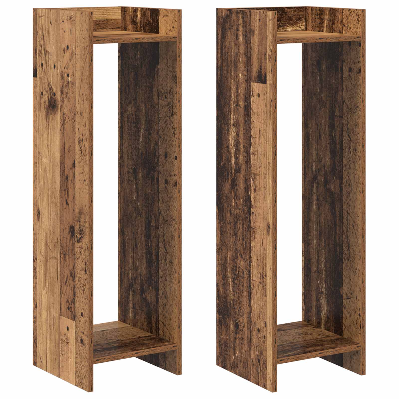 Supporto per piante 2 pcs Legno vecchio 30 x 30 x 100 cm | homemem39