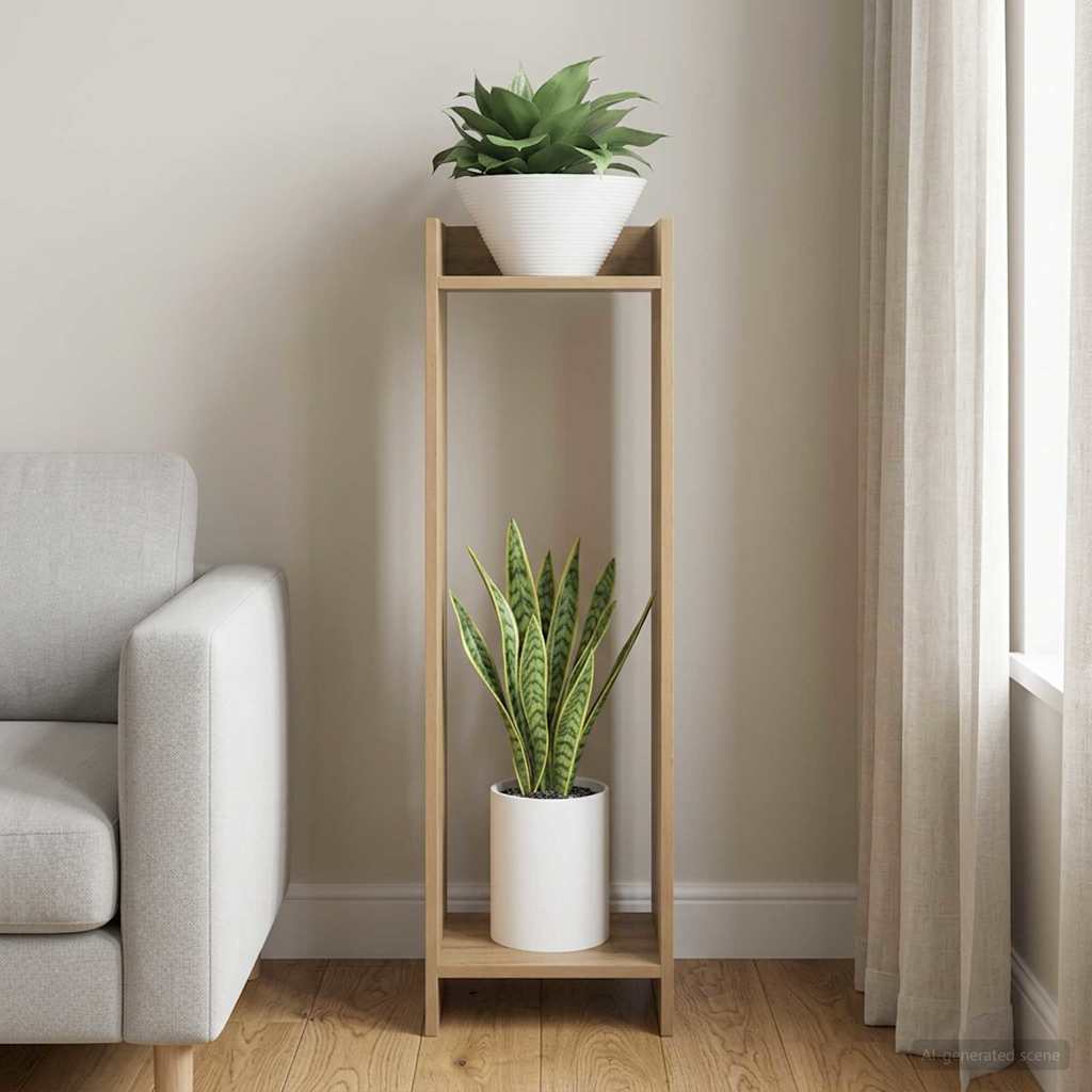 Supporto per piante Rovere Artigianale 30 x 30 x 100 cm | homemem39