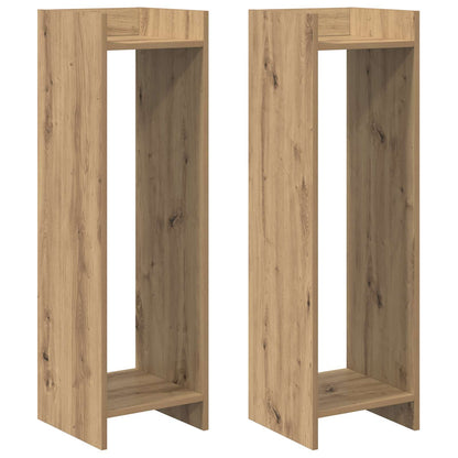Supporto per piante 2 pcs Rovere Artigianale 30 x 30 x 100 cm | homemem39