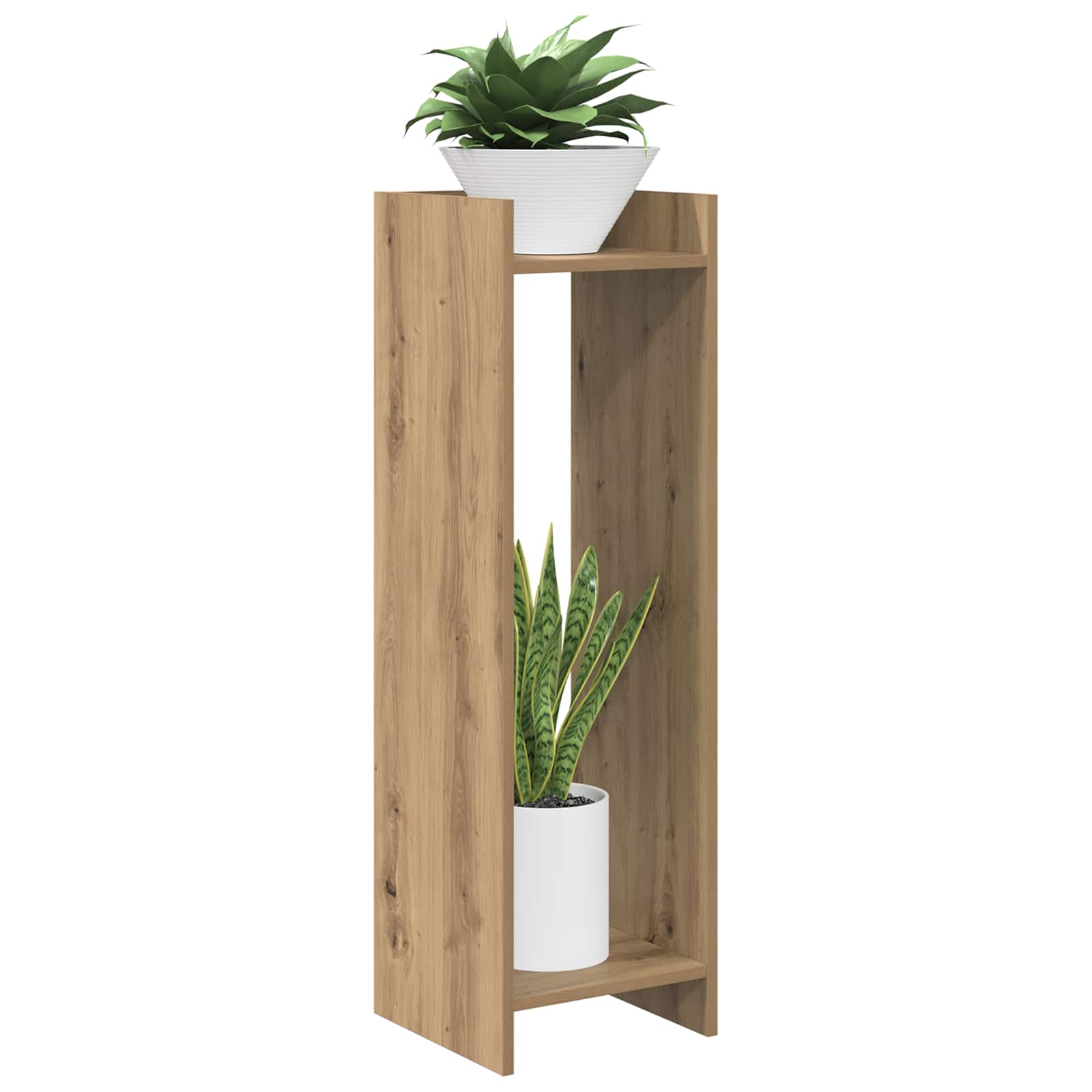 Supporto per piante 2 pcs Rovere Artigianale 30 x 30 x 100 cm | homemem39