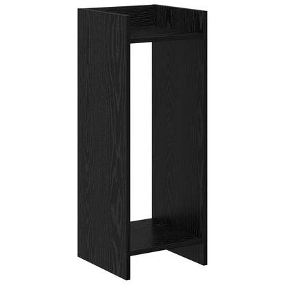 Supporto per piante con lo scaffale Rovere Nero 30 x 30 x 80 cm | homemem39