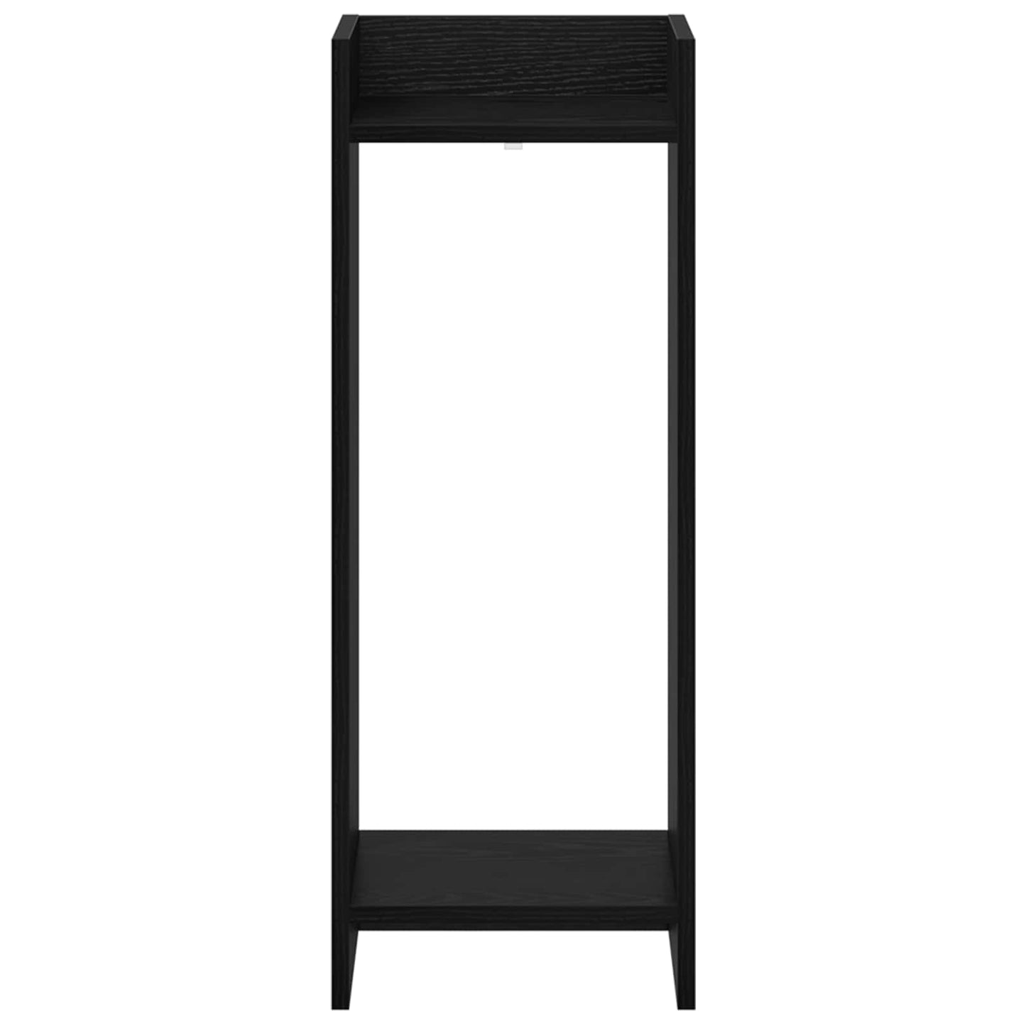 Supporto per piante con lo scaffale Rovere Nero 30 x 30 x 80 cm | homemem39
