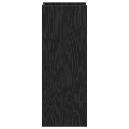 Supporto per piante con lo scaffale Rovere Nero 30 x 30 x 80 cm | homemem39